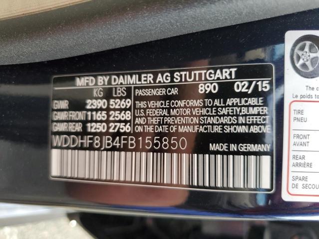 WDDHF8JB4FB155850 2015 MERCEDES-BENZ E-CLASS, photo no. 12