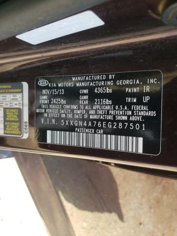 5XXGN4A76EG287501 KIA OPTIMA EX