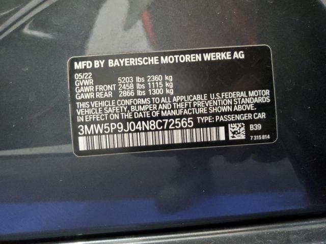 3MW5P9J04N8C72565 BMW 3 Series 330XE 12