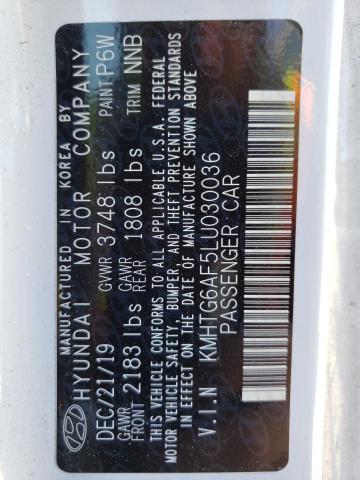 2020 HYUNDAI VELOSTER B - KMHTG6AF5LU030036