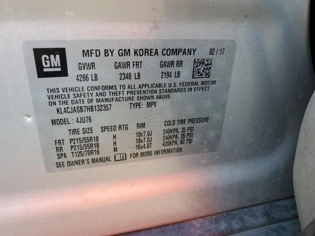 KL4CJASB7HB132357 Buick Encore Preferred
