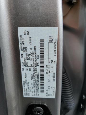 1FTFW1ED2MFC35934 Ford F150 Supercrew