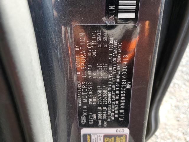 KNDMB5C18H6330913 KIA SEDONA LX