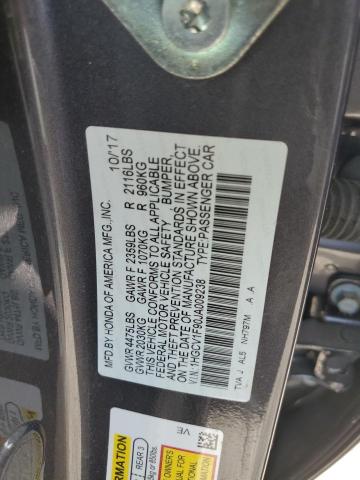 1HGCV1F90JA009238 Honda Accord Touring