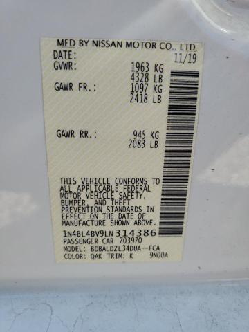 2020 NISSAN ALTIMA S - 1N4BL4BV9LN314386