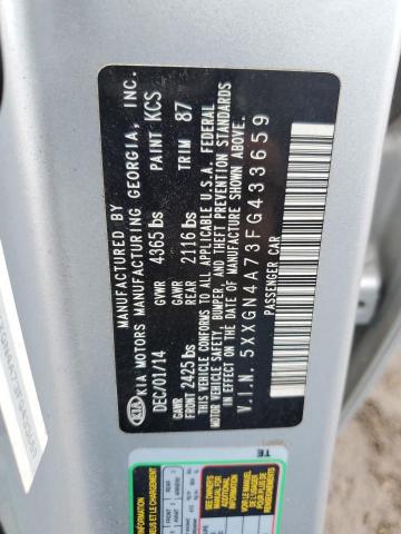 5XXGN4A73FG433659 KIA OPTIMA EX