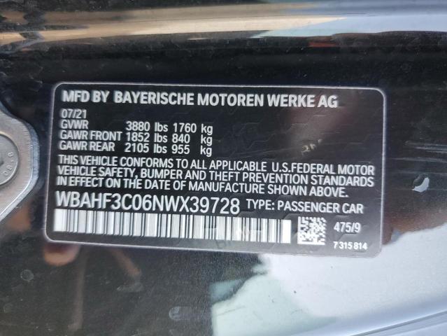 2022 BMW Z4 Sdrive30I VIN: WBAHF3C06NWX39728 Lot: 68153533
