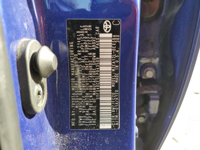 5YFS4RCE5LP043509 Toyota COROLLA SE