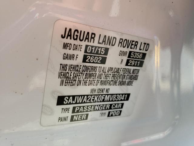 2015 JAGUAR XJR SAJWA2EK0FMV83041