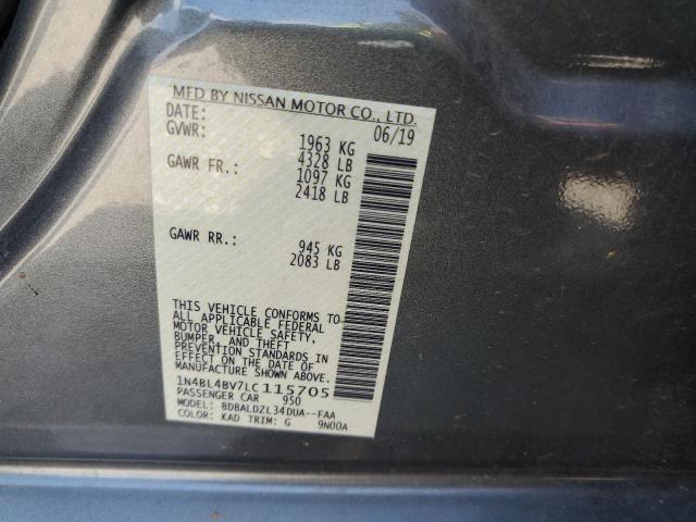 2020 NISSAN ALTIMA S - 1N4BL4BV7LC115705