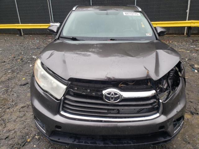 VIN 5TDJKRFHXES011513 2014 Toyota Highlander, Xle no.5