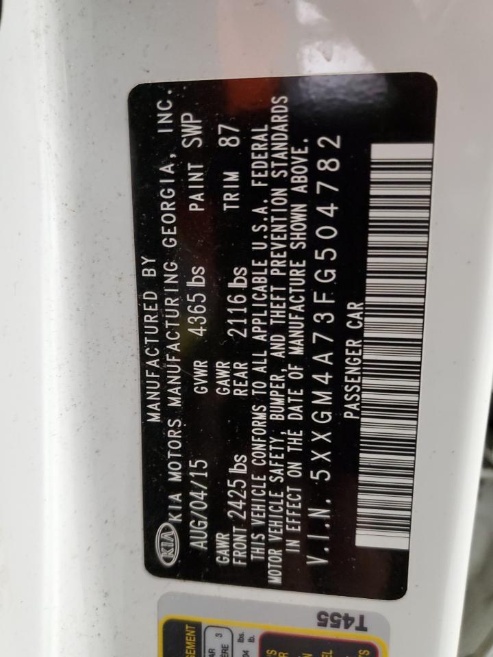 5XXGM4A73FG504782 2015 Kia Optima Lx