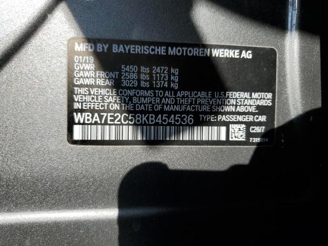 WBA7E2C58KB454536 BMW 740 I