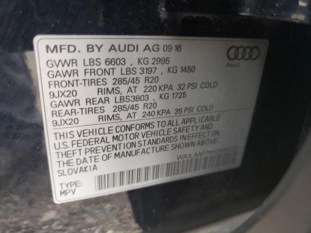 VIN WA1LAAF76HD028226 2017 Audi Q7, Premium Plus no.12