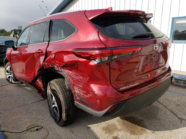 VIN 5TDGZRBH5LS019141 2020 Toyota Highlander, Xle no.2