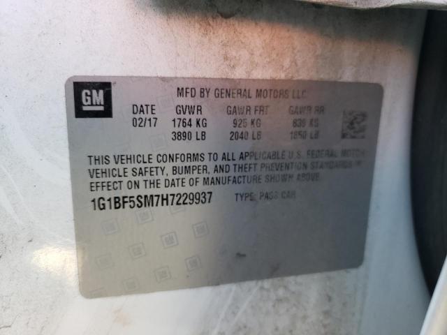 1G1BF5SM7H7229937 Chevrolet Cruze Premier