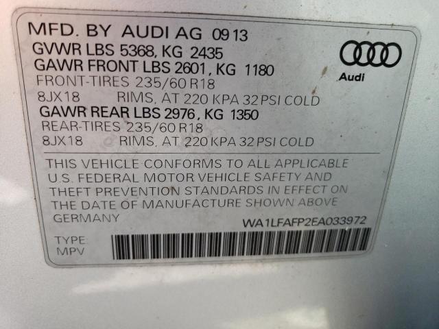 VIN WA1LFAFP2EA033972 2014 Audi Q5, Premium Plus no.13