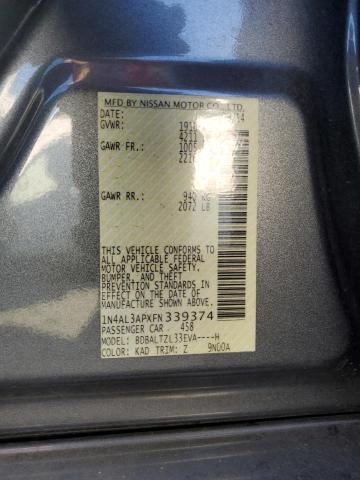 1N4AL3APXFN339374 Nissan ALTIMA 2.5