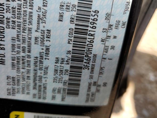 3FA6P0HD6LR169656 Ford FUSION SE