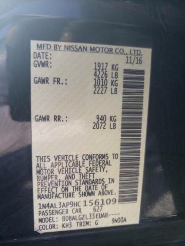 1N4AL3AP9HC156109 Nissan ALTIMA 2.5