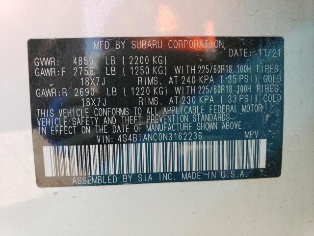 4S4BTANC0N3162236 Subaru Outback Limited