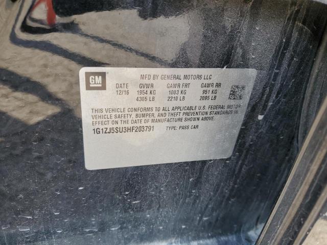 2017 CHEVROLET MALIBU HYB - 1G1ZJ5SU3HF203791