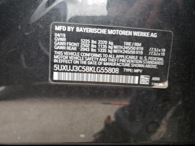 5UXUJ3C58KLG55808 BMW X4 XDRIVE3 10