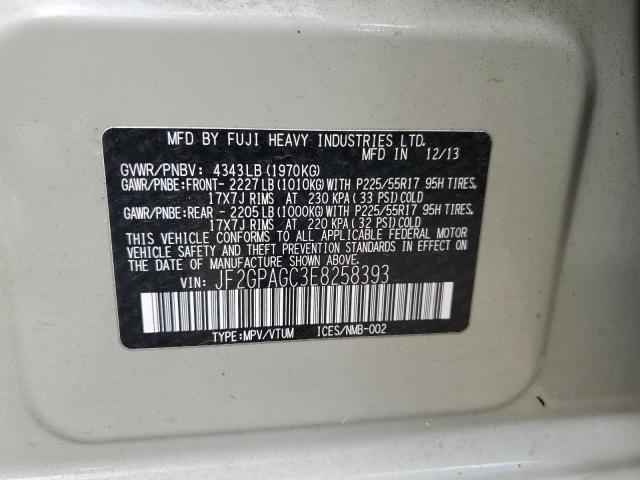 JF2GPAGC3E8258393 Subaru Xv Crosstrek 2.0 Limited