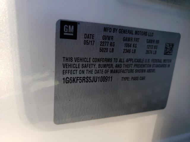 2018 CADILLAC CT6 PREMIU - 1G6KF5RS5JU100911