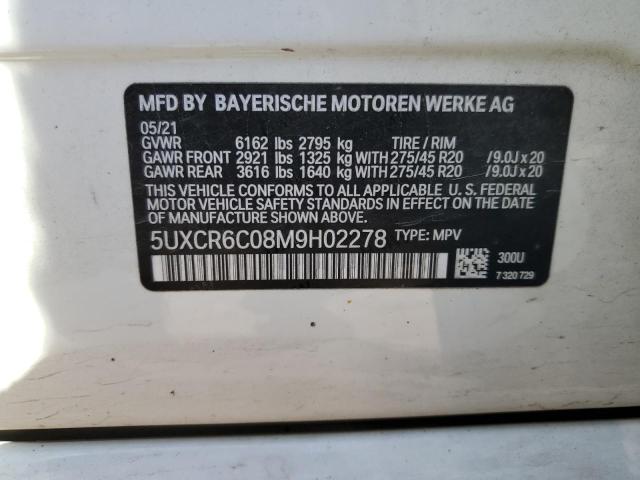 5UXCR6C08M9H02278 BMW X5 Xdrive40i