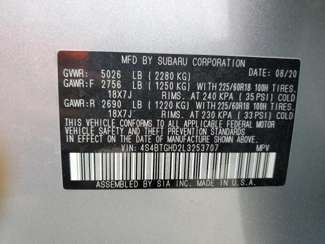 4S4BTGHD2L3253707 Subaru Outback Onyx Edition Xt