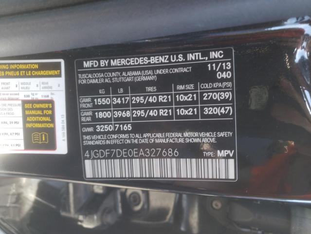 VIN 4JGDF7DE0EA327686 2014 Mercedes-Benz GL-Class, ... no.13