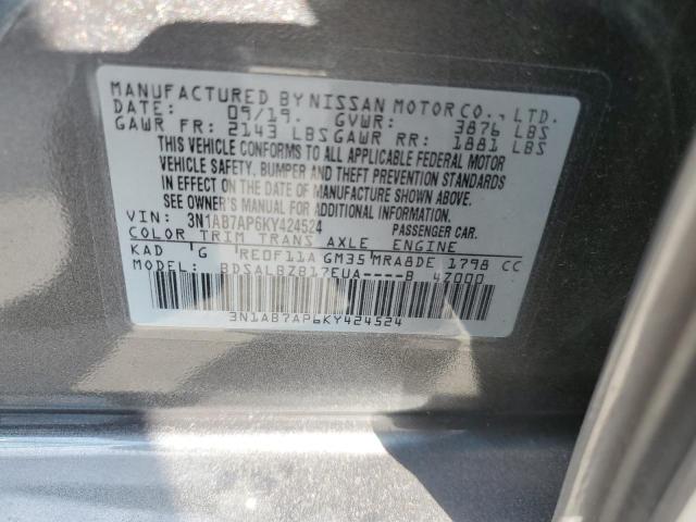 3N1AB7AP6KY424524 Nissan SENTRA S