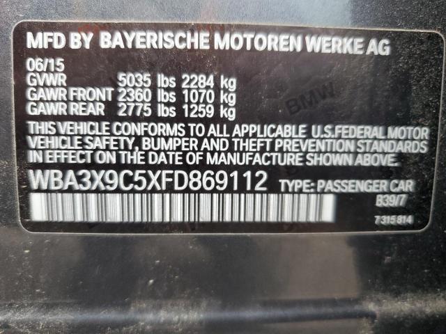 2015 BMW 335 XIGT WBA3X9C5XFD869112