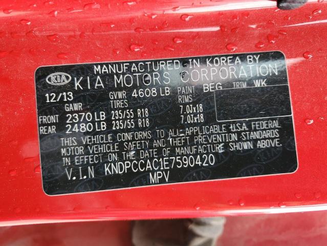 KNDPCCAC1E7590420 KIA Sportage Ex