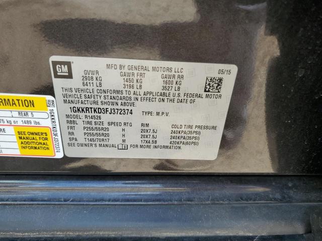 1GKKRTKD3FJ372374 GMC Acadia Denali