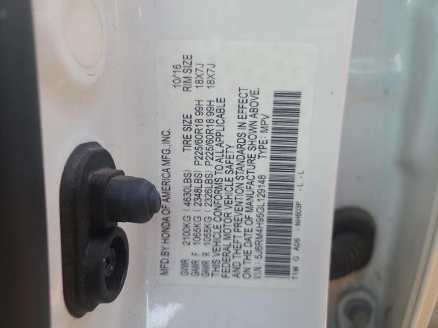 5J6RM4H95GL129148 Honda Cr-v Touring