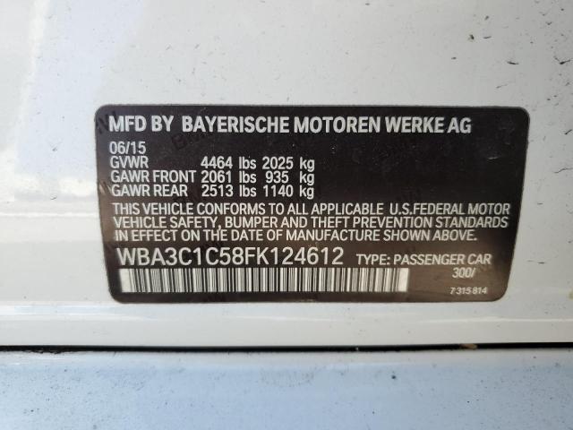 WBA3C1C58FK124612 BMW 328 I Sulev