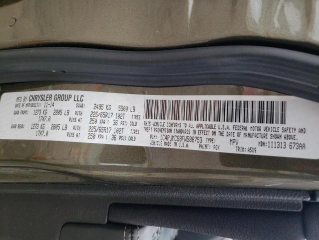1C4PJMCS8FW588753 Jeep Cherokee Latitude