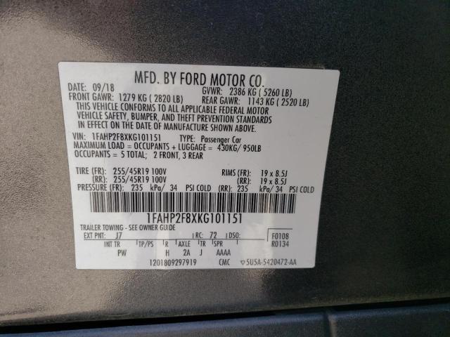 1FAHP2F8XKG101151 Ford Taurus Limited