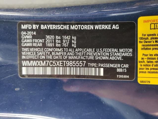 WMWXM7C5XET985557 Mini COOPER S