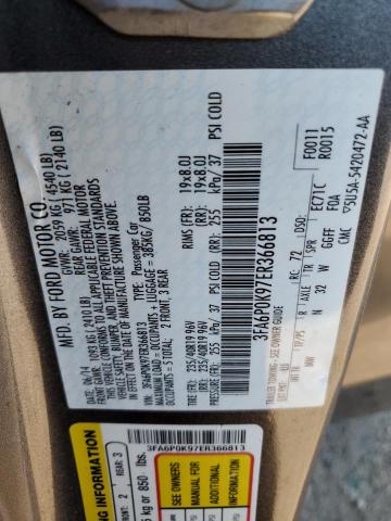 3FA6P0K97ER366813 | 2014 FORD FUSION TIT