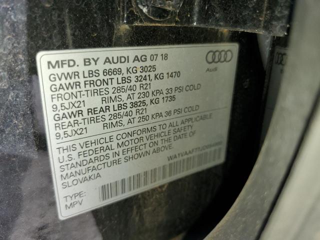 VIN WA1VAAF77JD054980 2018 Audi Q7, Prestige no.12