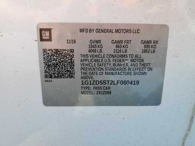 1G1ZD5ST2LF060419 Chevrolet MALIBU LT