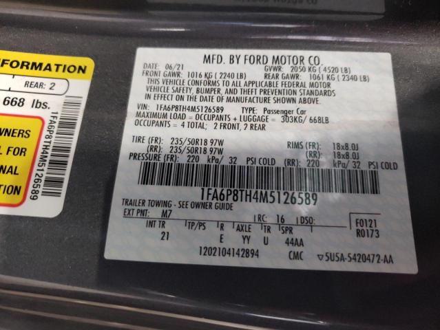 1FA6P8TH4M5126589 Ford MUSTANG