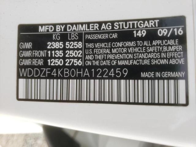 WDDZF4KB0HA122459 Mercedes-Benz E 300 4matic