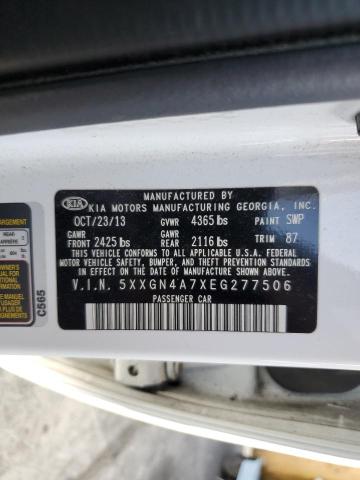 5XXGN4A7XEG277506 KIA OPTIMA EX