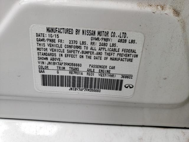 JN1BV7AP7FM356660 Infiniti Q50 BASE