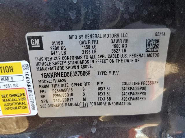 1GKKRNED5EJ375069 GMC ACADIA SLE