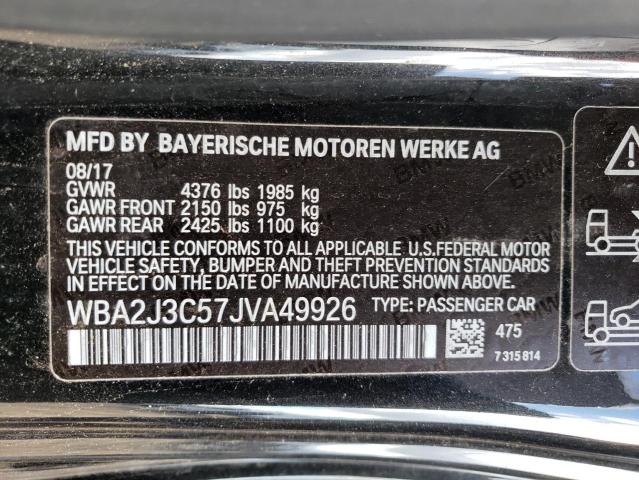 VIN WBA2J3C57JVA49926 2018 BMW 2 Series, 230XI no.12